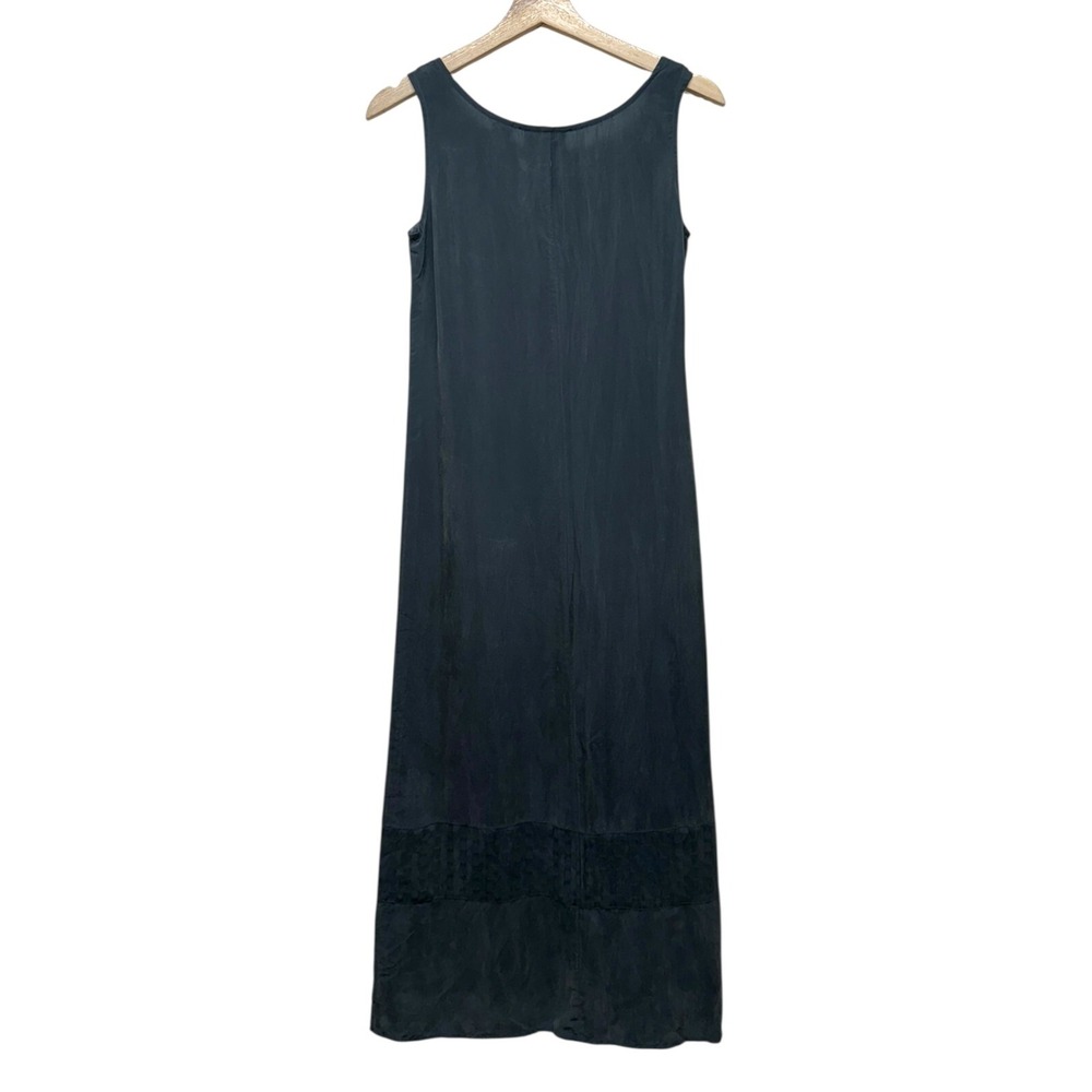 Vtg Maxi Dress Sz 4 Sleeveless Gray Whimsigoth Grunge 90s Minimalist Slip - Picture 2 of 4